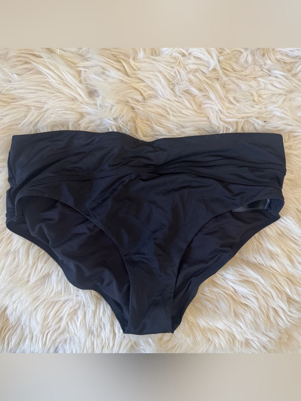 H&M Black High-Waist Cross Over Bikini Bottom